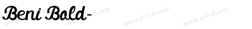 Beni Bold字体转换